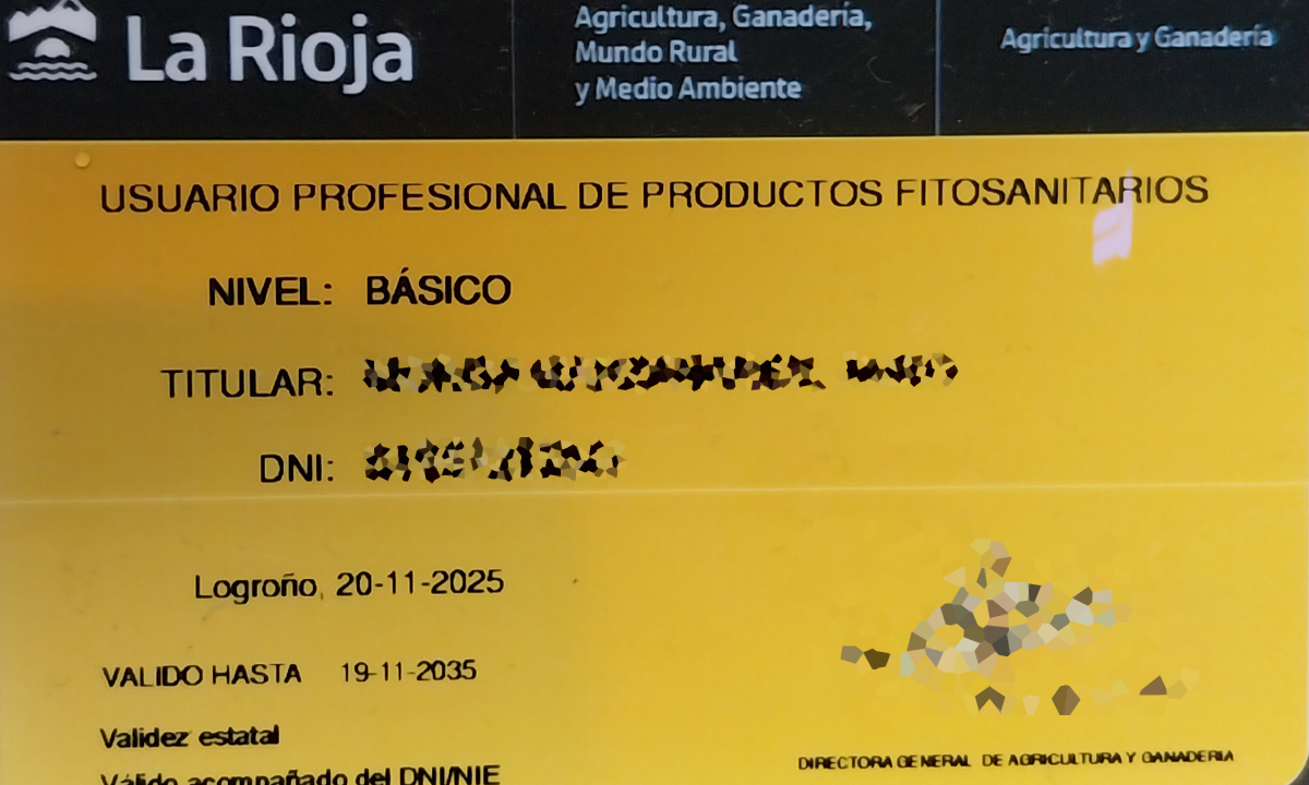 Curso para obtener el carné de aplicador de fitosanitarios en Santo Domingo