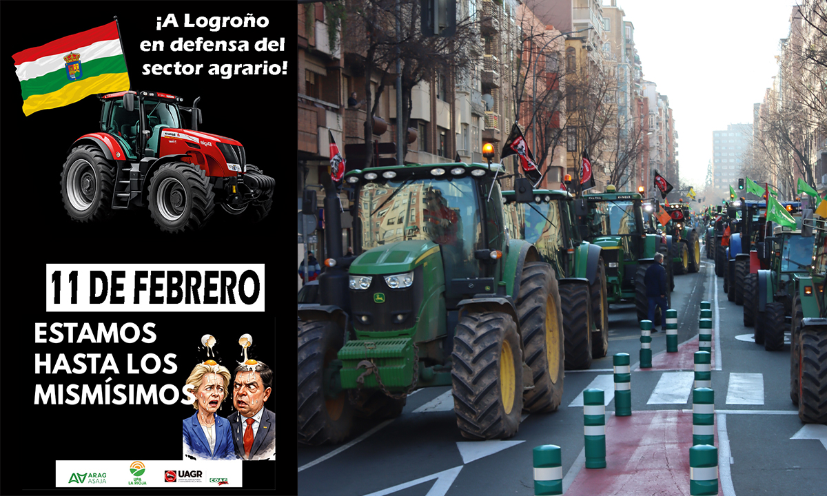 Detalles de la protesta del próximo miércoles 11 de febrero en Logroño