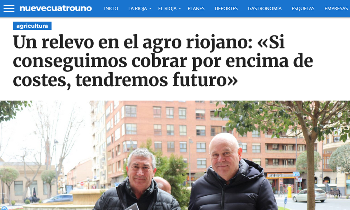 Roberto Salinas y Óscar Salazar en La Voz del Agro de nuevecuatrouno