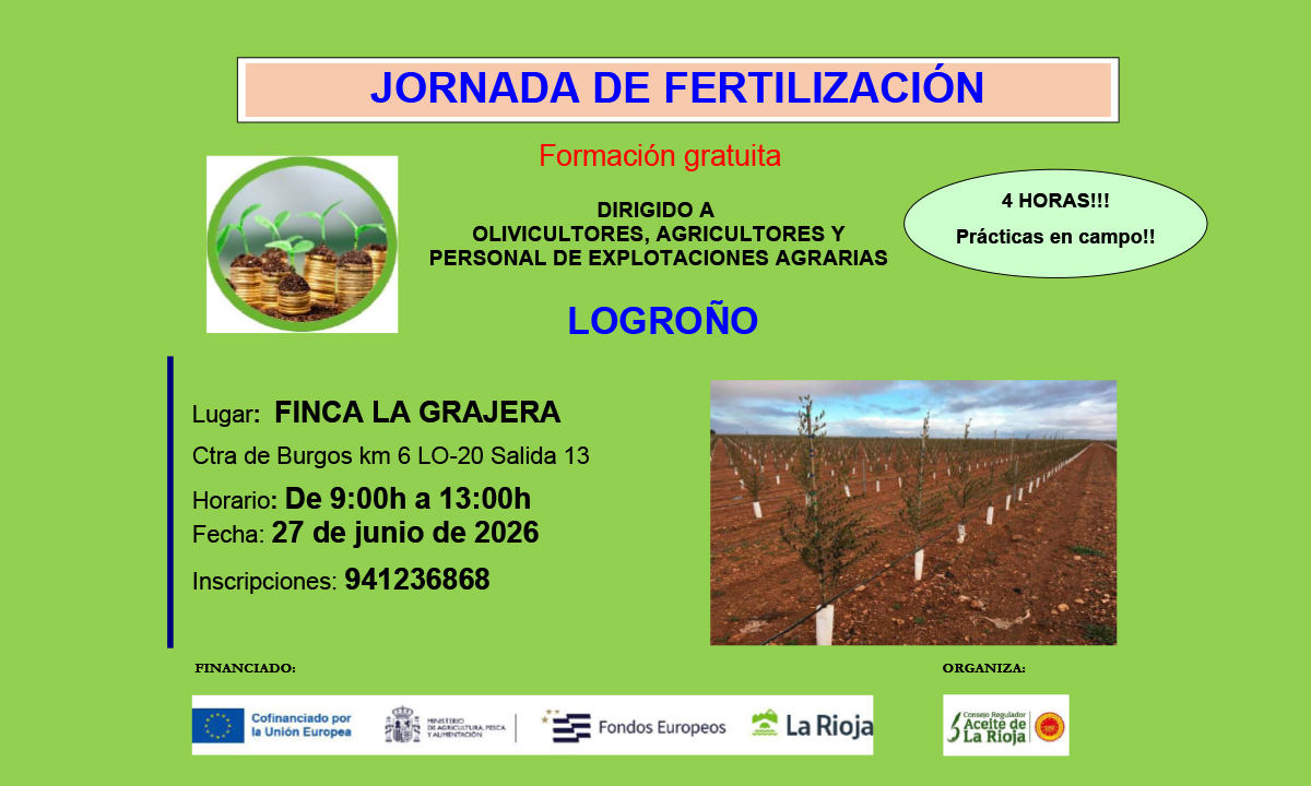 Curso práctico de fertilización organizado por la DOP Aceite de La Rioja